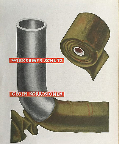 Print ad for the famous Petrolatum-Tape (1927) 