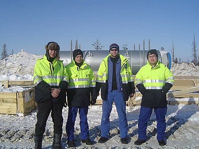 The DEKOTEC specialists in Siberia